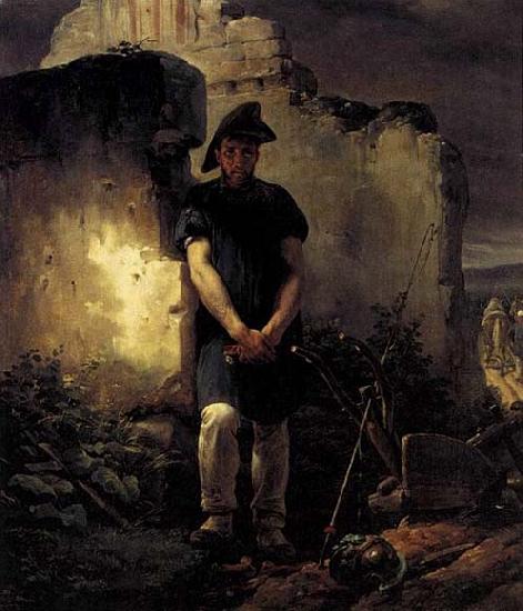 Horace Vernet Soldier-Labourer oil painting image